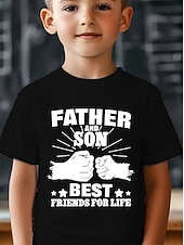 お買い得  男の子の3D面白いユーモア-男の子 3D グラフィック レタード Tシャツ Ｔシャツ 半袖 3Dプリント 夏 春 スポーツ ファッション ストリートファッション 子供 4〜12年 クルーネック カジュアル 日常 アウトドア レギュラー