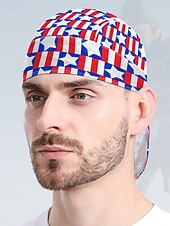 Недорогие США 250-е обувь и аксессуары-Мужская пиратская шляпа из полиэстера с принтом – различные узоры – идеально подходит для Дня независимости, 250-летия и занятий спортом на открытом воздухе.