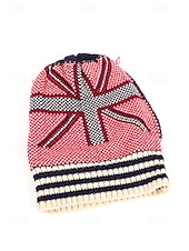  Yhdysvallat 250-vuotisjuhlan unisex patrioottinen neulottu pipo pom-pomilla tähtien ja viivojen Amerikan lipun muotoilu pehmeä talvinen neulottu hattu rento festivaalityyli