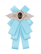 voordelige Huwelijk ACC-Polyester vlinderdas voor heren met broche, verkrijgbaar in diverse kleuren, elegante stijl voor bruiloften en formele gelegenheden.