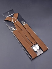 Недорогие Свадьба ACC-Мужские эластичные подтяжки из полиэстера – различные цвета, эластичный материал, стильные и удобные для свадеб, ужинов и торжественных мероприятий.