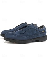 economico Scarpe da Golf da Uomo-Per uomo Vintage Sportivo Casual All'aperto Golf Microfibra Confortevole Allacciatura Nero Bianco Giallo Estate Primavera Autunno