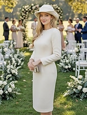 economico Matrimonio ACC-cappello in feltro di lana da donna, disponibile nei colori bianco e nero, stile elegante con decorazione a bottone dorato, perfetto per matrimoni e banchetti