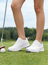 ieftine Încălțăminte de golf pentru femei-Pantofi de golf fără crampoane pentru femei – pantofi sport impermeabili, ușori, cu amortizare și aderență antiderapantă pentru femei, teren de golf, antrenament, sporturi în aer liber, călătorii și purtare zilnică