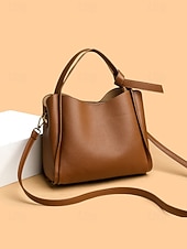 billiga Hand- och toteväskor-Handväska i konstläder för kvinnor – flerfärgade alternativ, mångsidiga axel- och crossbody-modeller, trendig och hållbar för både vardagliga och semiformella tillfällen