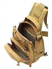 billiga Herrväskor-Herrkamouflage nylon axelremsväska bröstväska – flera fickor, stor kapacitet, hållbar design för utomhussporter, vandring, camping och resor