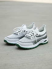 economico Sneakers da donna-scarpe da ginnastica da donna in maglia viola – scarpe da passeggio traspiranti e leggere con un design elegante per attività sportive e gite casual