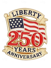  סט סיכות דש פטריוטיות לגברים, חבילה של 4 תגי אמייל מסגסוגת, עיצובים לדגל אמריקאי ולציון יום השנה ה-250 לארה"ב לציון יום השנה ה-250, יום העצמאות, מצעדים ואירועים רשמיים