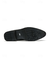 billige Derby-sko-Herresko i brogueskinn med vingetuppdesign, stilig bryllupssko, ideelt for forlovere og bryllupsgjester