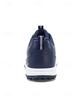 economico Scarpe da Golf da Uomo-scarpe da golf da uomo bianche e nere con design ventilato, ideali per campi da golf e sport all'aria aperta