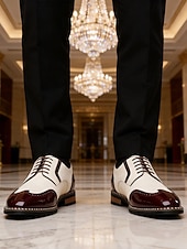 cheap Derby Shoes-Men's Brown Brogue Shoes – Classic and Elegant Design for Formal Occasions and Weddings
