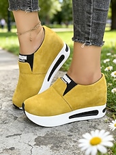 economico Sneakers da donna-scarpe da ginnastica slip-on verdi da donna per il giorno di San Patrizio: scarpe da passeggio leggere con plateau per le celebrazioni dei festival irlandesi, sfilate, feste, viaggi e abbigliamento quotidiano
