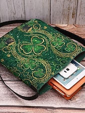  女性用セントパトリックスデークロスボディバッグ - 複数のパターン、大容量、ポリエステルプリント素材、お祝いやお祭りのイベントに最適