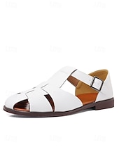 economico sandali-sandali da uomo in similpelle marrone con cinturini, design aperto traspirante, suola leggera e comoda, stile rilassato per matrimoni in spiaggia e occasioni estive