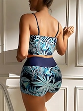 levne Sady bikin-Dámské Plavky Bikiny 2 ks Kraťasy Plavky Štíhlý Volná záda prázdniny Oblečení na pláž Do V Bez rukávů Plavky