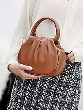 economico Borsette e borse tote-borsa da donna in similpelle – vari colori, elegante manico rotondo, resistente e spaziosa – perfetta per outfit casual di tutti i giorni e da sera