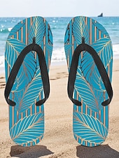 halpa miehet-miesten sinilehtiset varvastossut – trooppinen ja tyylikäs tyyli rantalomalle, saarihyppelylle ja rantaillallisille