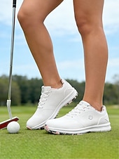 ieftine Încălțăminte de golf pentru femei-Pantofi de golf fără crampoane pentru femei – pantofi sport impermeabili, ușori, cu amortizare și aderență antiderapantă pentru femei, teren de golf, antrenament, sporturi în aer liber, călătorii și purtare zilnică
