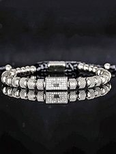 お買い得  結婚 ACC-メンズステンレススチールブレスレット、ゴールド、シルバー、ブラックカラー、輝く石が付いたクラウンデザイン、結婚式、カジュアルな日常着、ファッションジュエリーに最適