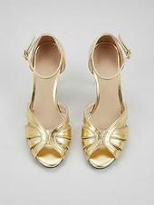 billige Mor til bruden/groom-Damesandaler med ankelrem i vintage-stil fra 1920-tallet, grønne imitert skinn – retro peep toe med utskjæringer for elegante ferier &amp;swingdans