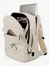 economico Zaini per Università-Zaino da viaggio unisex in nylon, borsa da viaggio multicolore di grande capacità con porta di ricarica USB e custodia per bagagli, stile moderno e minimalista per lavoro, viaggi d'affari, viaggi e spostamenti quotidiani