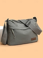 baratos Malas a tira-colo-Bolsa transversal feminina em nylon, com grande capacidade, leve e com vários bolsos, ideal para o dia a dia, viagens, compras e uso na cidade. Estilo casual multicolorido.