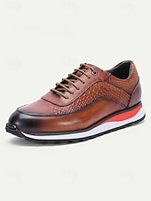 baratos Tênis de Vestir-Tênis casuais masculinos pretos e vermelhos para casamento – design esportivo elegante com ajuste confortável, ideal para convidados de casamento, casamentos na praia e celebrações informais.