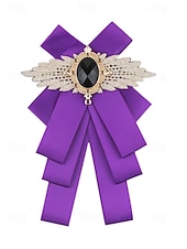 voordelige Huwelijk ACC-Polyester vlinderdas voor heren met broche, verkrijgbaar in diverse kleuren, elegante stijl voor bruiloften en formele gelegenheden.