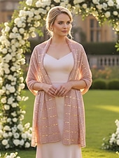 economico Matrimonio ACC-scialle da damigella d'onore da donna, può essere usato come sciarpa, disponibile in più colori, materiale in poliestere, design elegante per matrimoni e feste