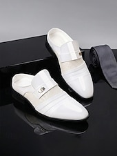 billige Loafers-Brune herreloafers i kunstskinn til bryllup, slip-on-design med polert finish, klassisk elegant stil, ideell for brudgommer, bryllupsgjester og formelle arrangementer