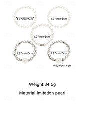 Недорогие Свадьба ACC-Женский набор браслетов из искусственного жемчуга, элегантный дизайн из серебра и жемчуга, разнообразные варианты для свадеб, вечеринок, торжественных мероприятий и в качестве свадебного аксессуара.