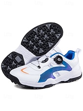 economico Scarpe da Golf da Uomo-scarpe da golf da uomo blu e bianche, leggere, comode, dal design elegante, perfette per il golf e le feste all'aperto