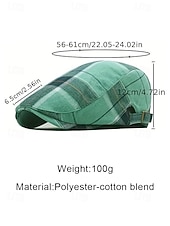 cheap Accessories-Men's Plaid Flat Cap Newsboy Hat, Cotton-Polyester Blend, Multi-Color Classic Ivy Style Cap for St. Patrick's Day Celebration &amp; Everyday Casual Wear