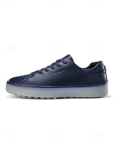 cheap Men's Golf Shoes-Men's White Golf Shoes, Lightweight Breathable Upper, Cushioned Grip Sole, Clean Sport Style for Golfers &amp; Outdoor Play