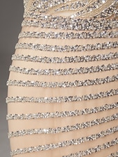  Sirena Tromba Strascico a Terra Abito da Ballo Vestito da Festa Abito Formale Abito da Sera Elegante Festa Scintillante Manica Corta Collo Alto Balli di fine anno Matrimonio con Pizzo Paillettes