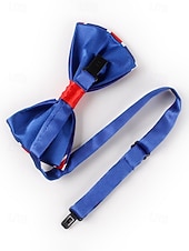 preiswerte Zubehör-Vereinigte Staaten 250. Jubiläum Herren patriotisches Krawatte  Fliege Set Polyester Amerikanische Flagge Design klassischer formeller Stil für USA Unabhängigkeitstag Paraden Partys  Feierlichkeiten