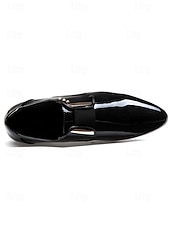 preiswerte Derby Schuhe-Herren Geschäftlich Täglich Hochzeit Lackleder Bequem Loafer Schwarz Braun Frühling Herbst Ganzjahres