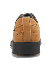 economico Scarpe da Golf da Uomo-Per uomo Vintage Sportivo Casual All'aperto Golf Microfibra Confortevole Allacciatura Nero Bianco Giallo Estate Primavera Autunno