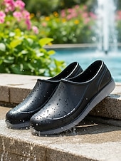 رخيصةأون قباقيب نسائية-أحذية نسائية صفراء مقاومة للماء للحديقة - أحذية خفيفة الوزن سهلة الارتداء للبستنة، والعمل في الهواء الطلق، واستخدام الفناء، والشاطئ، والأيام الممطرة