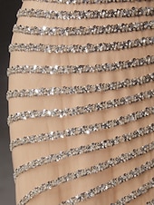  Sirena Tromba Strascico a Terra Abito da Ballo Vestito da Festa Abito Formale Abito da Sera Elegante Festa Scintillante Manica Corta Collo Alto Balli di fine anno Matrimonio con Pizzo Paillettes