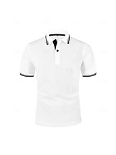 Χαμηλού Κόστους Κλασικό Πόλο Ανδρών-Ανδρικά Πόλο Πόλο με στάμπα Ice Silk Seersucker Causal Επιχείρηση Ριμπ γιακά πόλο Κοντομάνικο Μοντέρνα Βασικό Συμπαγές Χρώμα Κουμπιά Καλοκαίρι Άνοιξη &amp; Χειμώνας Κανονικό