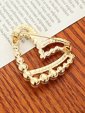 Недорогие День святого Валентина-Женская брошь в форме сердца из сплава с искусственным жемчугом, доступно несколько вариантов дизайна, идеально подходит для Дня святого Валентина, свадеб и повседневной носки.