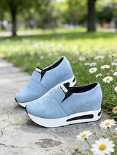 economico Sneakers da donna-scarpe da ginnastica slip-on verdi da donna per il giorno di San Patrizio: scarpe da passeggio leggere con plateau per le celebrazioni dei festival irlandesi, sfilate, feste, viaggi e abbigliamento quotidiano