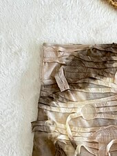 abordables Vestidos de playa-Mujer Bañadores Tapadera Falda Traje de baño Malla Vacaciones Ropa de playa Tie-dye Sin Mangas Trajes de baño