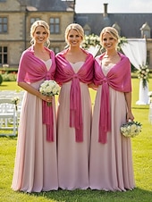 abordables Mariage ACC-Écharpe en polyester pour femme, ornée de boutons en acrylique, disponible en plusieurs couleurs, idéale pour les mariages et les soirées.