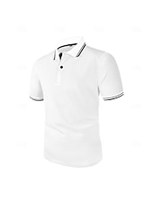 Χαμηλού Κόστους Κλασικό Πόλο Ανδρών-Ανδρικά Πόλο Πόλο με στάμπα Ice Silk Seersucker Causal Επιχείρηση Ριμπ γιακά πόλο Κοντομάνικο Μοντέρνα Βασικό Συμπαγές Χρώμα Κουμπιά Καλοκαίρι Άνοιξη &amp; Χειμώνας Κανονικό
