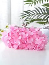 cheap Wedding Accessories-Women's Polyester Floral Clutch Bag with Short Chain Strap, Elegant 3D Petal Design, Multicolor Options, Lightweight Evening Handbag, Perfect for Weddings, Parties &amp; Formal Events