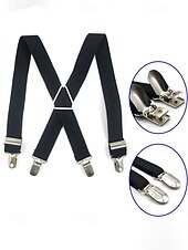 Недорогие Свадьба ACC-Мужские эластичные подтяжки из полиэстера – различные цвета, эластичный материал, стильные и удобные для свадеб, ужинов и торжественных мероприятий.