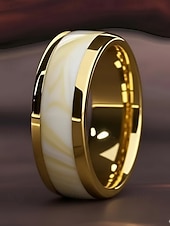 Недорогие Аксессуары-Мужское кольцо из нержавеющей стали с зеленой инкрустацией, в кельтском стиле, многоцветная отделка, прочное, удобное, идеально подходит для празднования Дня Святого Патрика и повседневного ношения.