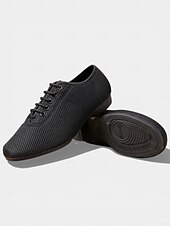 voordelige Ballroomschoenen &amp; moderne dansschoenen-Professionele dansschoenen voor dames, gemaakt van nude mesh met veters, ademend en met een lage hak, geschikt voor ballroomdansen. &amp;Latijns-Amerikaanse oefenschoenen voor studiotraining